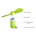 Wholesale iPhone Lighting Portable Cell Phone Mini Electric Cooling Fan (Orange)